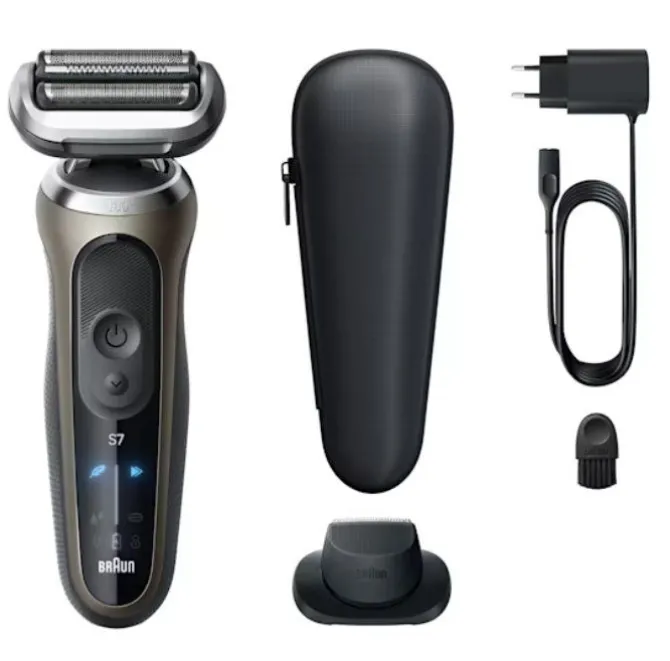 Braun Series 7 72-C1200s Trimmer Nero, Bronzo, Acciaio inox