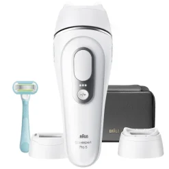 Braun Silk·expert Pro 5, Epilatore Luce Pulsata Smart, Epilazione Laser Peli Donna A Casa, Riduzione Permanente Dei Peli, Con 2 Testine, Custodia E Rasoio Gillette Venus, PL5234