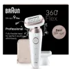 Braun Silk-Épil 9 Flex Epilatore Wet & Dry 9-011 3D, Testa Flessibile 360°, 40 Pinzette, Oro