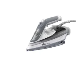 Braun TexStyle 5 SI 5078 GY Ferro da stiro EloxalPlus soleplate 2800 W Grigio, Bianco
