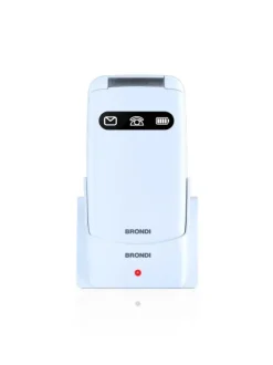 Brondi Amico Favoloso Bianco Metal Telefono Cellulare Senior