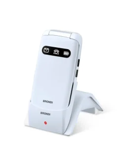 Brondi Amico Favoloso Bianco Metal Telefono Cellulare Senior