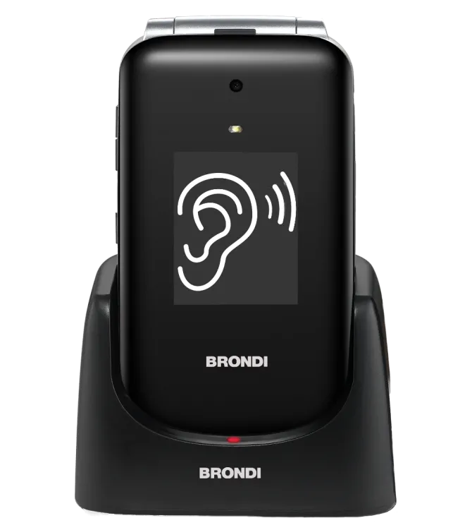 Brondi Amico Supervoice 2.8" Nero Telefono per anziani