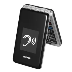 Brondi 10282060 cellulare 7,11 cm (2.8'') 119 g Nero, Argento Telefono per anziani