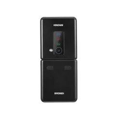 BRONDI - Cellulare FLIPPER - BLACK METAL - Display LCD 2,4