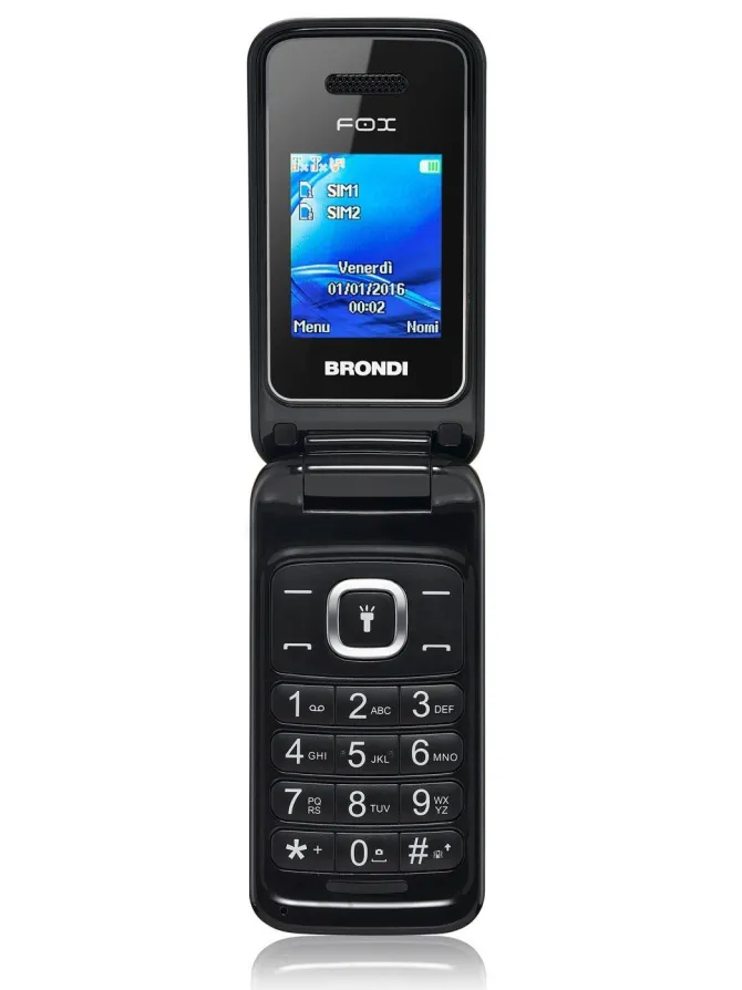 Brondi Fox Easyphone Dual SIM 1.77" 1.3 MP 600 mAh, Black