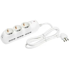 BTCINO - 3699DB - Prolunga multipresa elettrica 9 Posti - Bianco