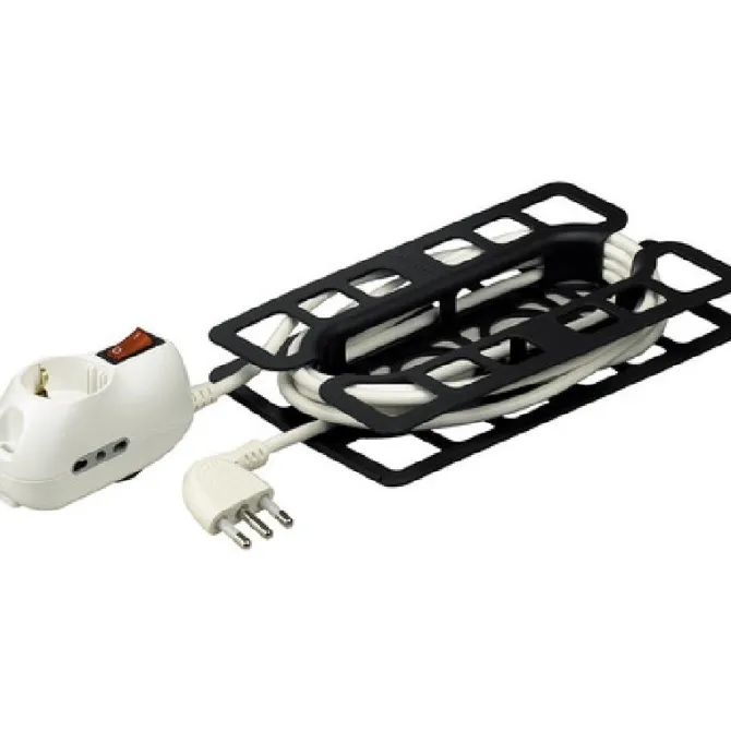 Bticino - 3633DB - Prolunga Multipresa elettrica 3 prese 3 metri - Bianco