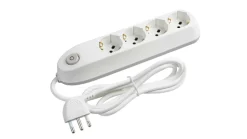 bticino Poker prolunghe e multiple 1,5 m 4 presa(e) AC Interno - Bianco