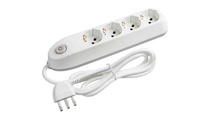 bticino Poker prolunghe e multiple 1,5 m 4 presa(e) AC Interno - Bianco