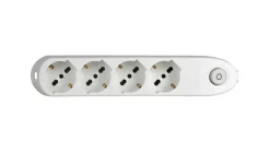 bticino Poker prolunghe e multiple 1,5 m 4 presa(e) AC Interno - Bianco
