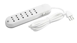 bticino Slim6 prolunghe e multiple 1,5 m 6 presa(e) AC Interno - Bianco