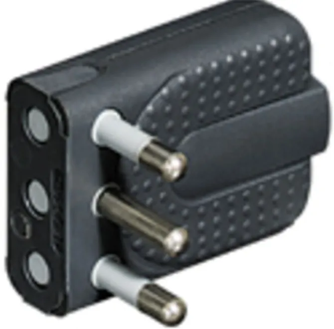 bticino S2466TG adattatore per presa di corrente Nero