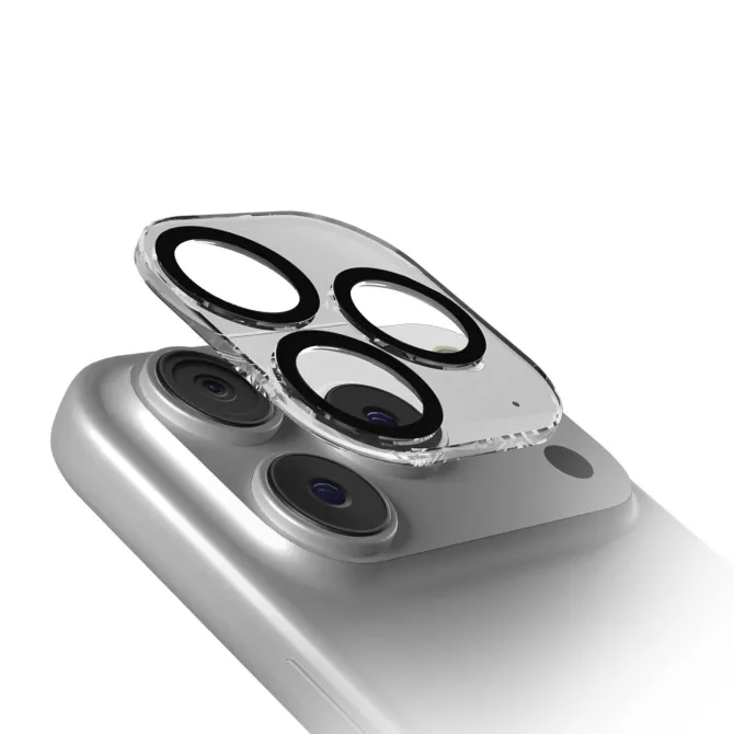 Camera Glass D3O per iPhone 17 Pro Max Trasparente Protezione Fotocamera