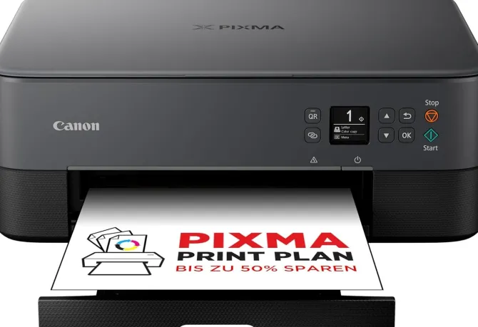 CANON - Multifunzione PIXMA TS5350I - Stampante WiFi con Display OLED, 3 in 1 Print, Wireless, Slot da 2 cartucce - Nero