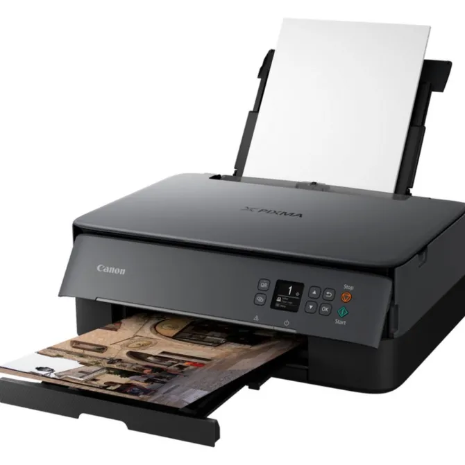 CANON - Multifunzione PIXMA TS5350I - Stampante WiFi con Display OLED, 3 in 1 Print, Wireless, Slot da 2 cartucce - Nero