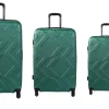 Capri Vice Set 3 pz di valigie trolley colore Verde Green - Misura Grande/Media/Piccola