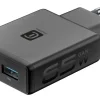 Caricabatterie Cellularline Dual 65W GaN+ Power Lite, Ricarica Rapida USB-C e USB-A