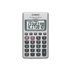 Casio HL-820VA Tasca Calcolatrice di base Argento calcolatrice