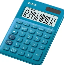 Casio MS-20UC-BU Calcolatrice da Tavolo, Blu