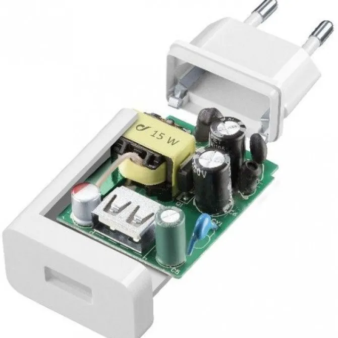 Cellularline Adaptive Fast Charger Kit 15W - USB-C - Samsung Caricabatterie da rete Fast Charger 15W con cavo USB-C Bianco