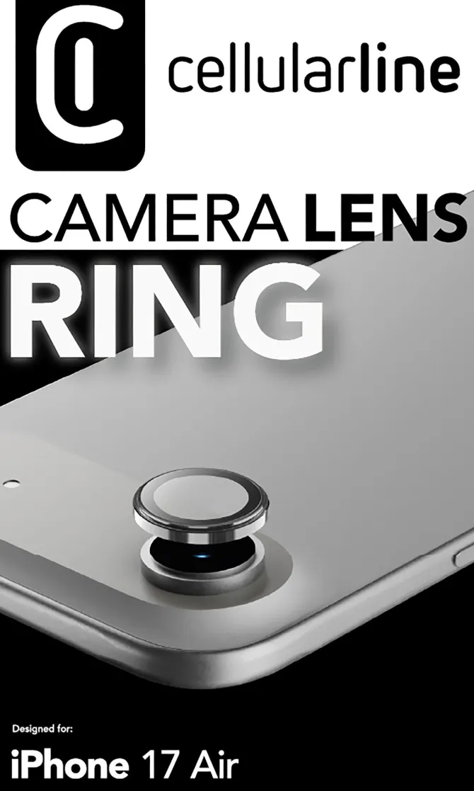 CELLULARLINE 8018080501920 CAMERA LENS RING Protezione Lente iPhone Trasparente