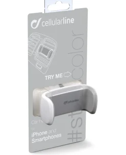 Cellularline Car Holder - Universale Supporto auto super colorato - Bianco