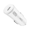 Cellularline - Caricabatterie da auto USB-C Super Fast Charge 25W Bianco