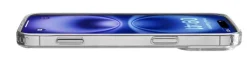 CELLULARLINE - Cover CLEAR STRONG per iPhone 16, bordi in gomma, protezione da urti e graffi - Trasparente