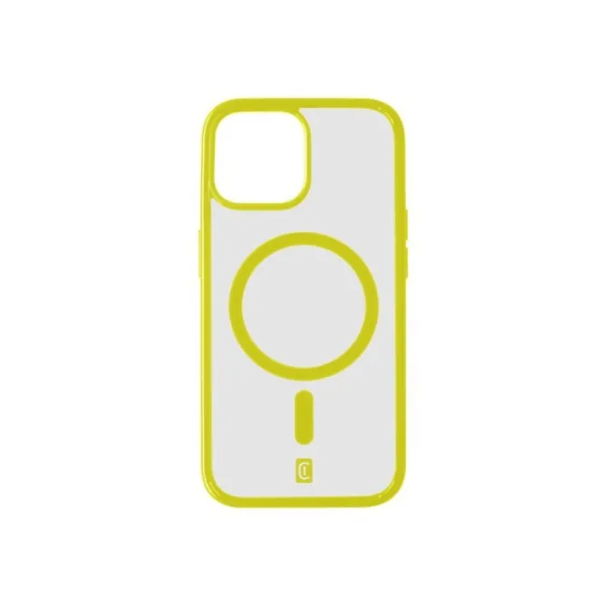 Cellularline - Custodia iPhone 15 Pro Lime Pop Mag