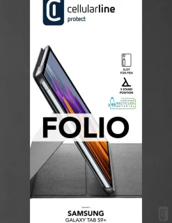 CELLULARLINE - Custodia 3 Stand FOLIOGTABS9PL124K Galaxy Tab S9+
