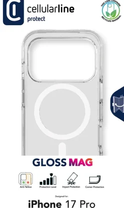 Cellularline Gloss Mag Custodia Trasparente MagSafe Ultra Resistente