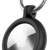 Cellularline Hard Shell Custodia protettiva rigida con moschettone integrato, compatibile con AirTag e Tracy Tag - Nero