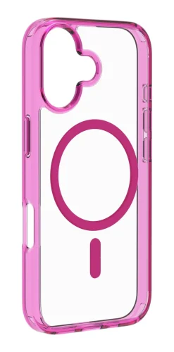 Cellularline ICONIC MAG Custodia MagSafe Trasparente con Bordi Colorati