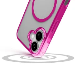Cellularline ICONIC MAG Custodia MagSafe Trasparente con Bordi Colorati