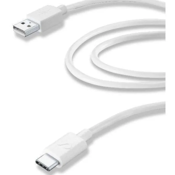 Cellularline 38570 2m USB A USB C Maschio Maschio Bianco cavo USB