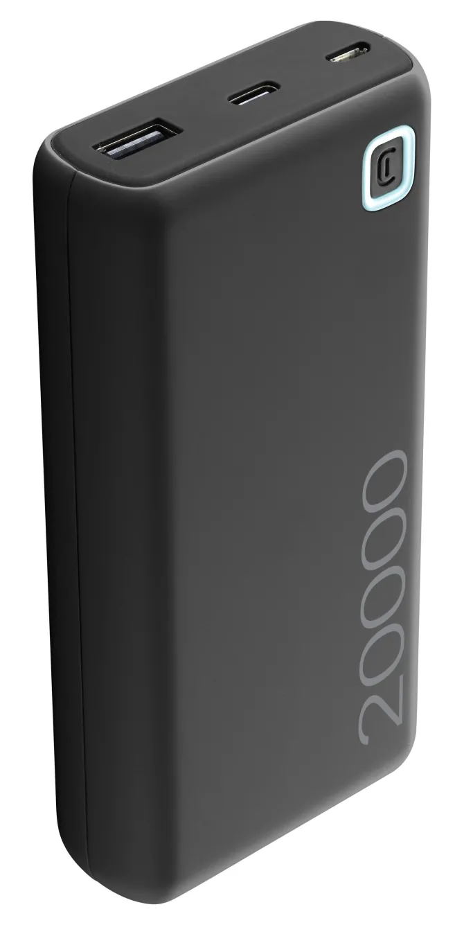 Cellularline Power Bank ESSENCE 20000 Caricabatterie portatile da 20000mAh Nero