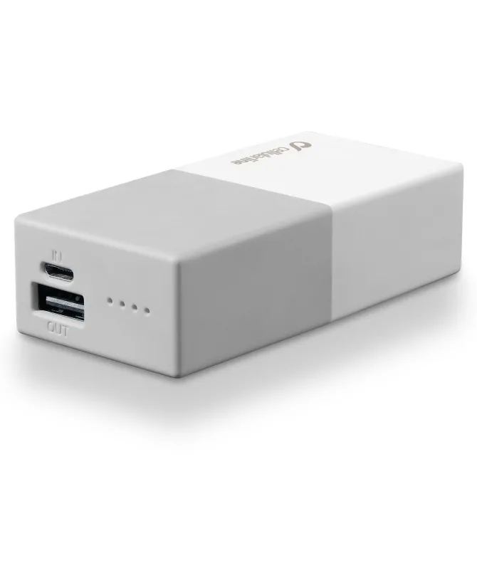 Cellularline Powerbank #Stylecolor 5000 - Universale Caricabatterie portatile USB super colorato Bianco