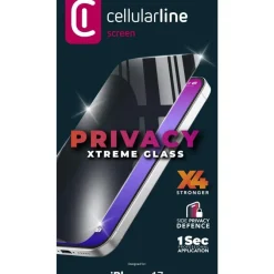 CELLULARLINE PRIVACY XTREME GLASS vetro temperato privacy per smartphone