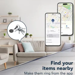 Cellularline Tracy Tag Dual – Localizzatore Bluetooth compatibile Apple e Google, IP67