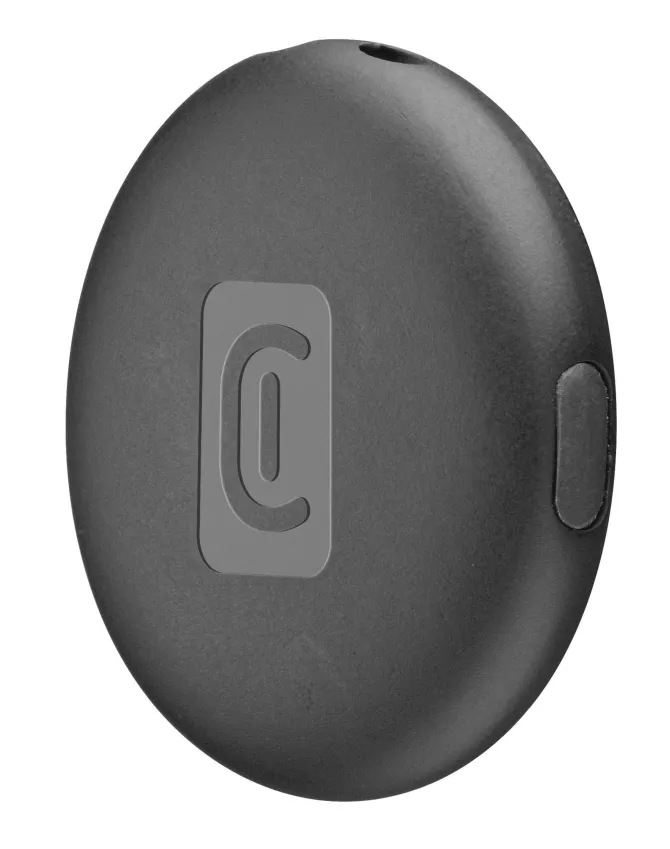 Cellularline TRACY TAG - Trova Oggetti compatibile con Apple iOS Find Me - Compatibile con Accessori Airtag - Batteria sostituibile (durata 1 anno) - Resistente a polvere ed acqua - Nero