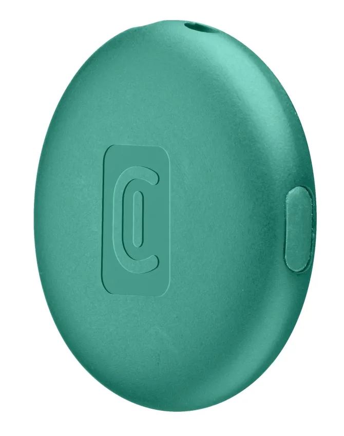 Cellularline TRACY TAG - Trova Oggetti compatibile con Apple iOS Find Me - Compatibile con Accessori Airtag - Batteria sostituibile (durata 1 anno) - Resistente a polvere ed acqua - Verde
