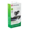 Cellularline USB Car Charger Dual - Universale Caricabatterie da auto con doppia presa USB Nero