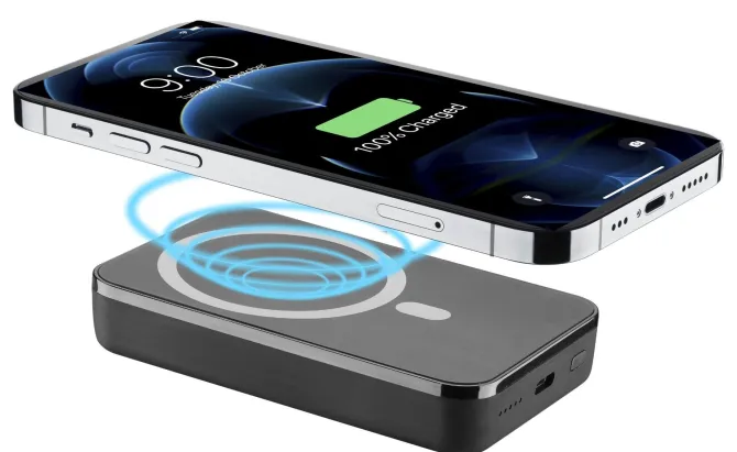 Cellularline Wireless power bank MAG 10000 Caricabatterie portatile compatibile con MagSafe Nero