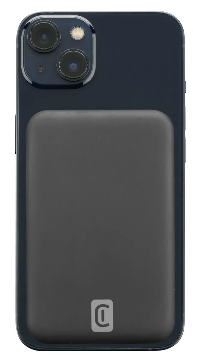 Cellularline Wireless power bank MAG 10000 Caricabatterie portatile compatibile con MagSafe Nero