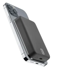 Cellularline Wireless power bank MAG 10000 Caricabatterie portatile compatibile con MagSafe Nero