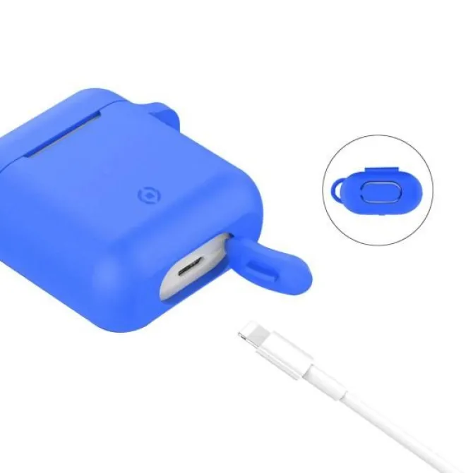 Celly Aircase Custodia per Airpods Blu
