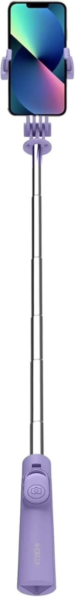 Celly, bastone Selfie Universale Bluetooth, Asta Regolabile, Treppiedi Integrato, Compatibilità fino a 7