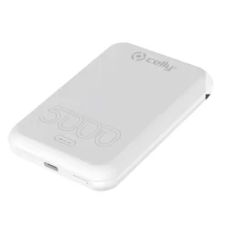 Celly MAGPB5000EVOWH batteria portatile 5000 mAh Carica wireless Bianco