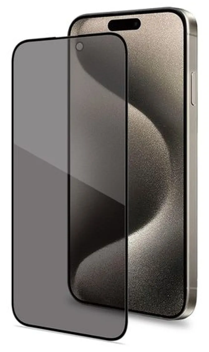Celly PRIVACYF1080BK protezione per lo schermo e il retro dei telefoni, privacy screen per Apple iPhone 16 Plus